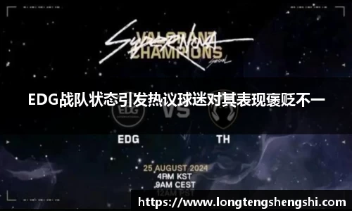 EDG战队状态引发热议球迷对其表现褒贬不一